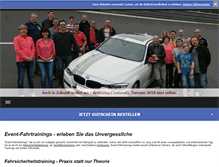 Tablet Screenshot of event-fahrtrainings.de